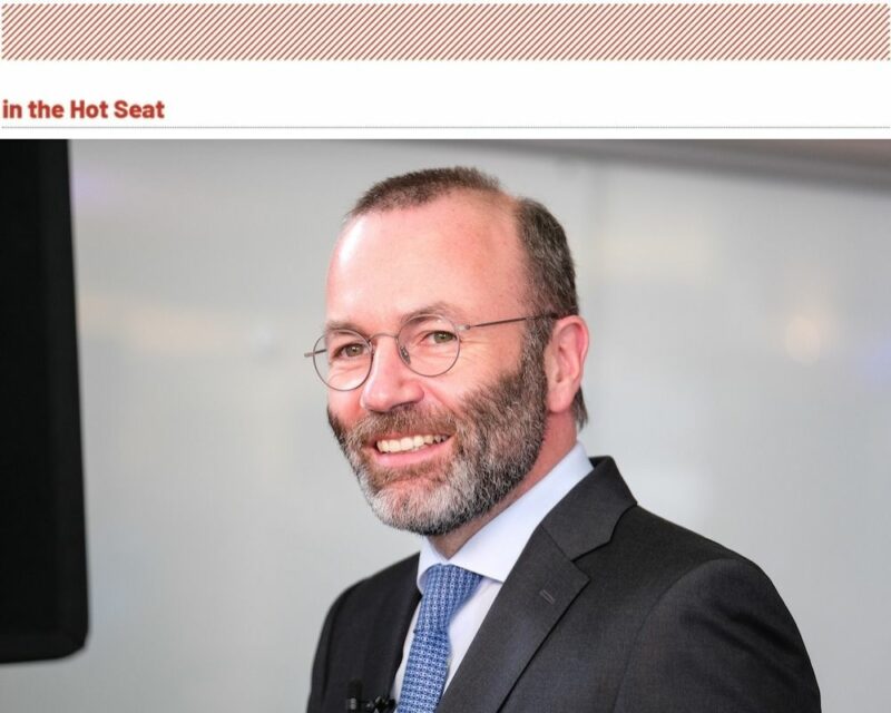Manfred Weber – chair of the European Parliament EPP group