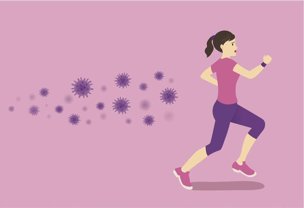 Aerobic activity to outcompete metastasis 